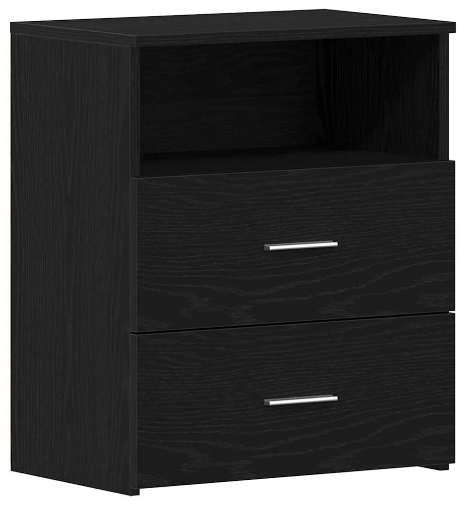 Cabeceiras vidaXL 2 unidades Carvalho Preto 50x32x60cm Madeira de Enge