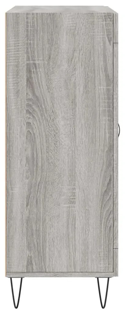 Aparador 69,5x34x90 cm derivados de madeira cinzento sonoma