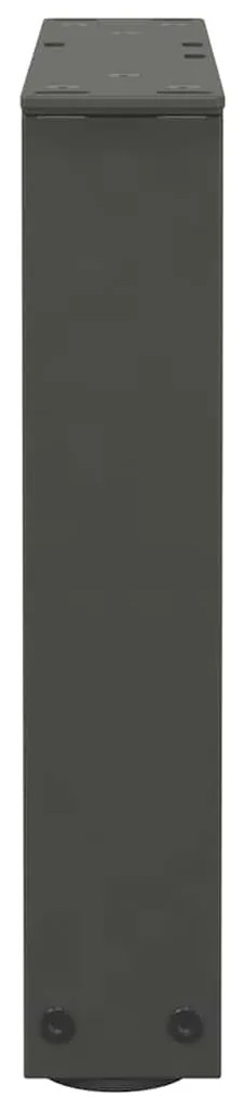 Pés para mesa de centro em V, 2 peças, antracite, 30x(30-31,3) cm, aço