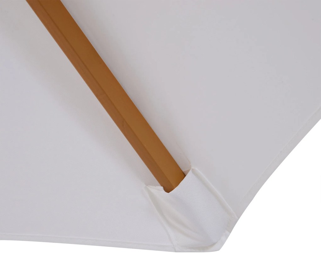 Chapéu de Sol de Jardim Ø300x250cm com Sistema de Polia Teto Ventilado