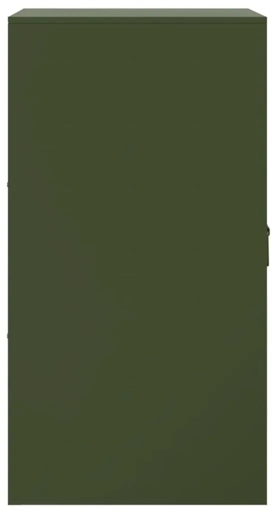 Aparador 34,5x39x73 cm aço verde azeitona
