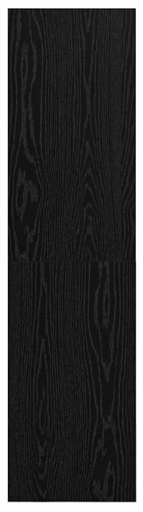 Gabinete para TV Carvalho preto 37 x 37 x 142.5 cm