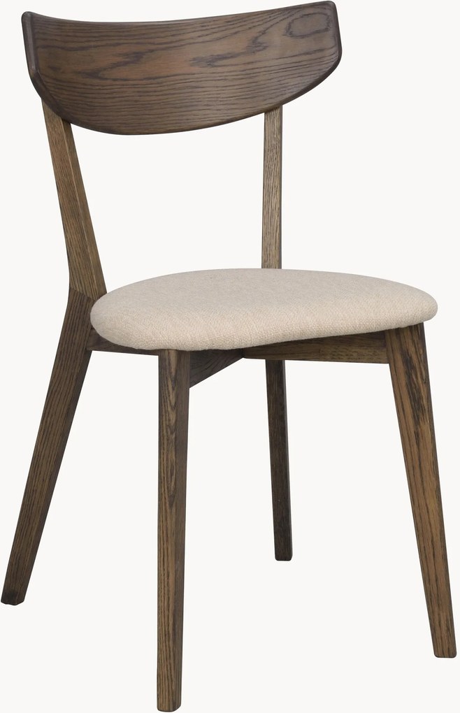 Cadeiras de jantar estofadas Ami, conjunto de 2