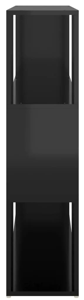 Estante/divisória 100x24x94 cm preto brilhante