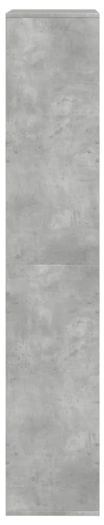 Divisória 100x33x175 cm derivados de madeira cinzento cimento