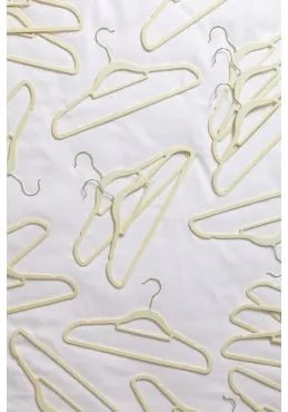Conjunto De 20 Cabides Palou Gold Amarelo Limão - Sklum