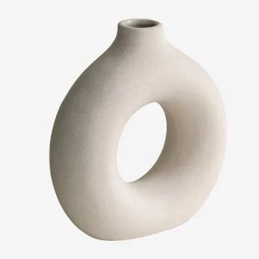 Vaso Em Cerâmica Dalita Beige Creme - Sklum