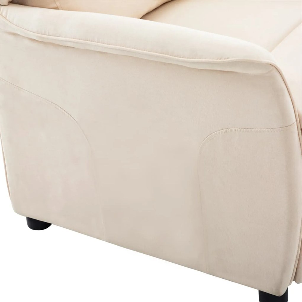 Cadeira Recliner em Tecido Creme