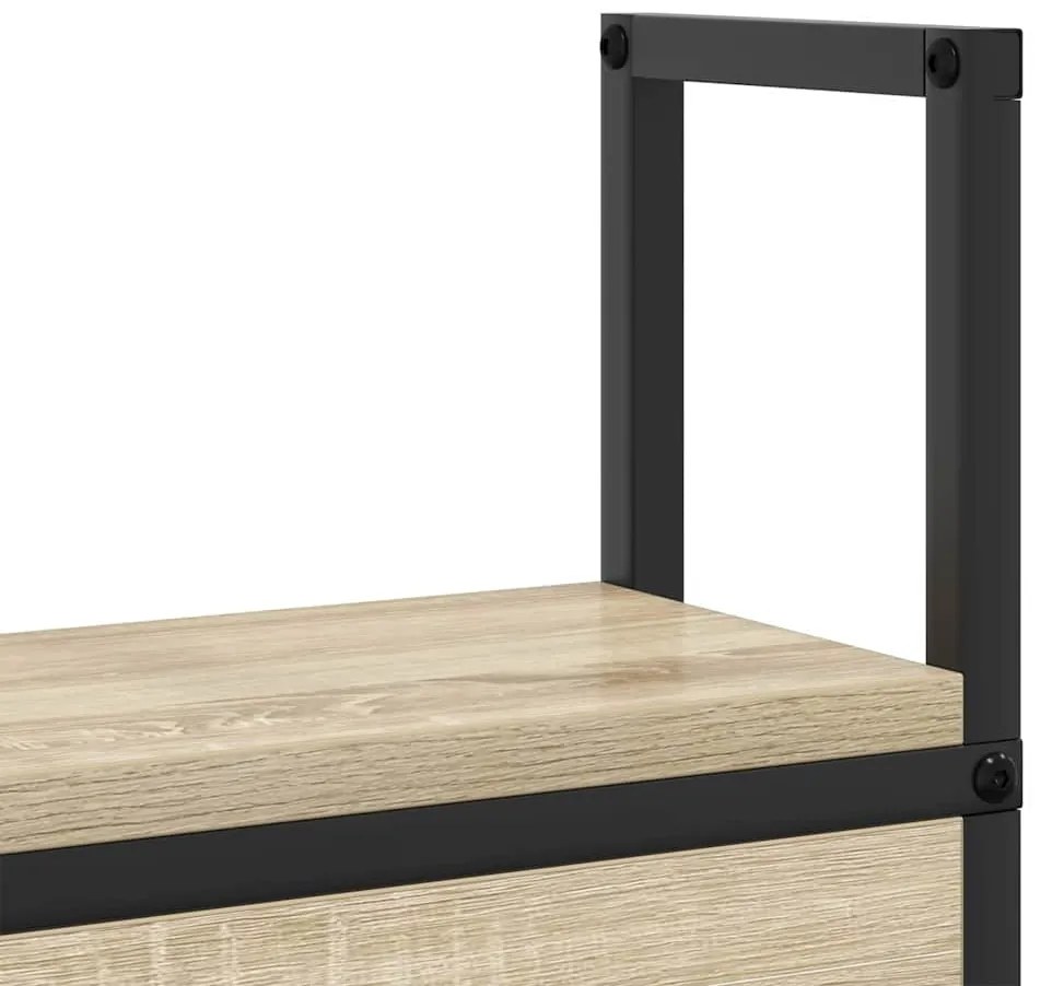 Cabeceira de armazenamento com cabeceira Carvalho sonoma 120 cm