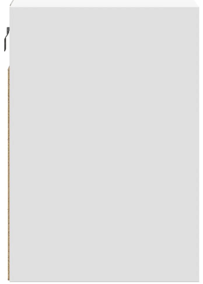 Móvel de parede para TV com luzes LED 41x31x45 cm branco