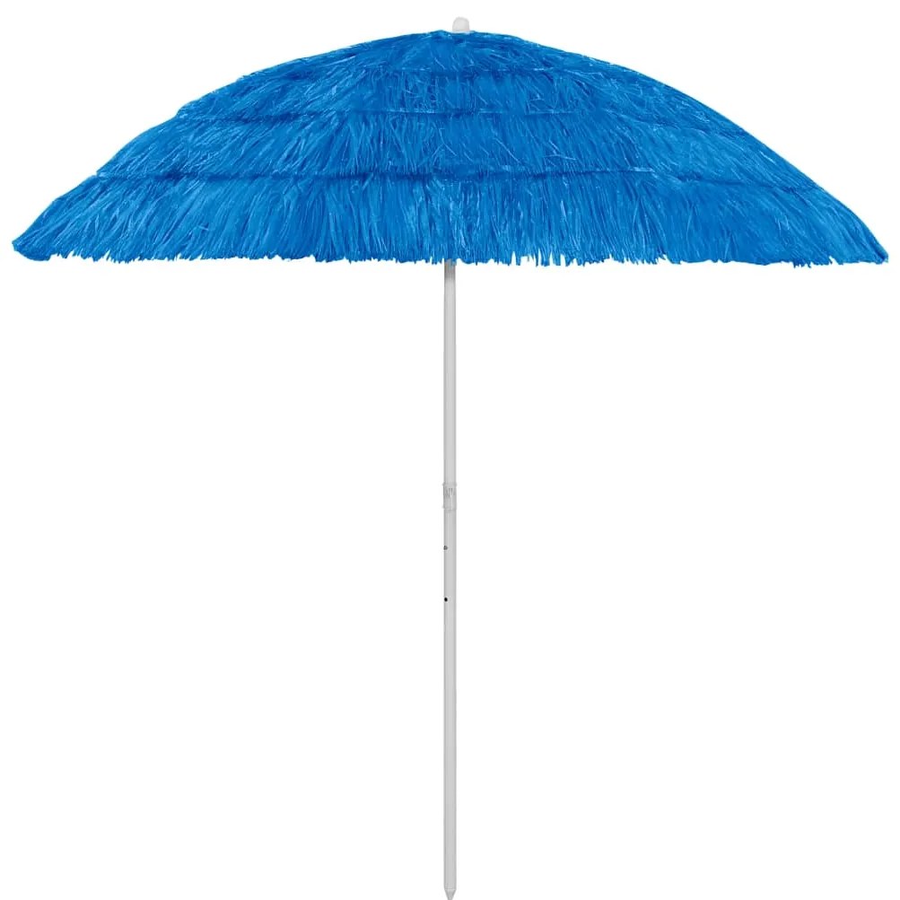 vidaXL Guarda-sol de praia Hawaii 240 cm azul
