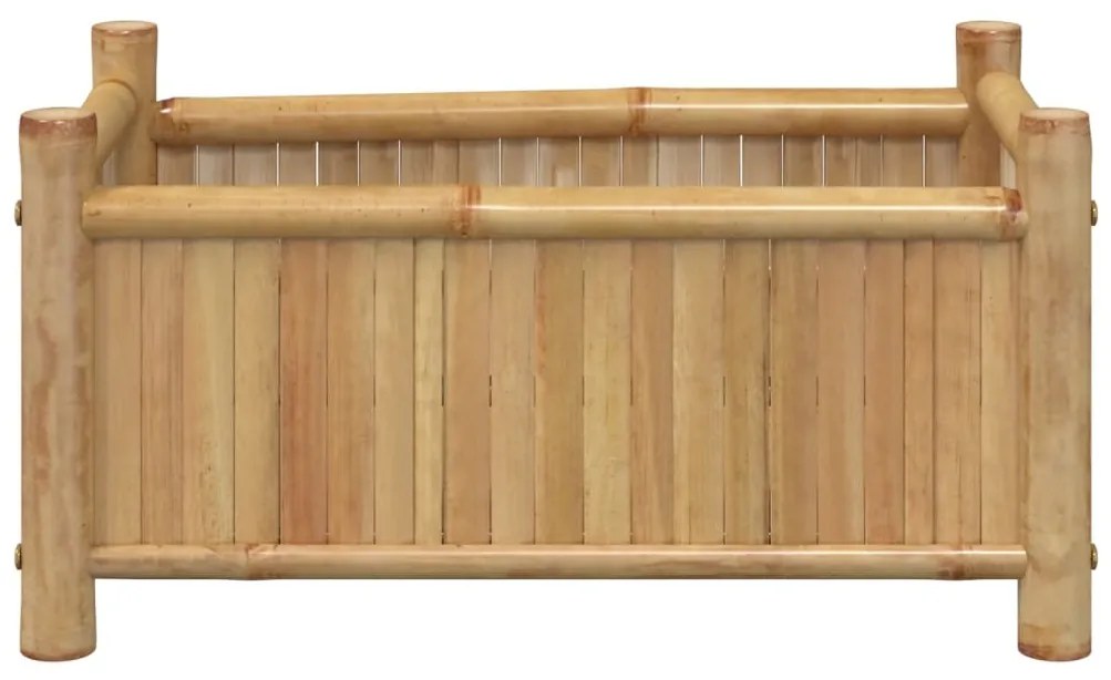 Vaso/floreira de jardim 50x30x25 cm bambu
