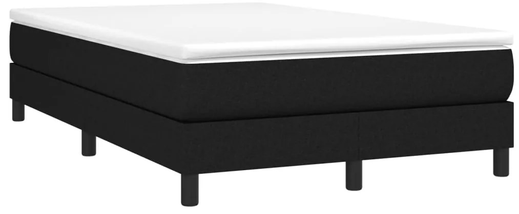 Estrutura de cama sem colchão 120x200 cm tecido preto