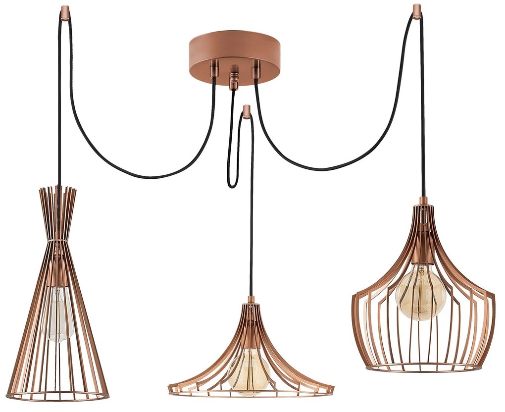 Candeeiro Chandelier Mezopotamya – Cobre – 114 cm x 130 cm