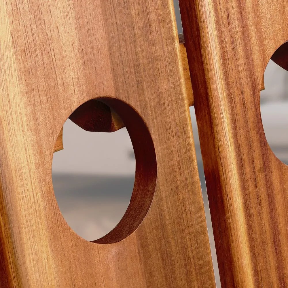 Garrafeiras dobrável para 36 garrafas de vinho com design elegante 87 x 39 x 55 cm Castanho