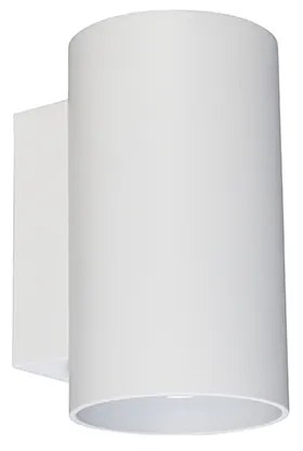 Candeeiro de parede moderno branco redondo 2 luzes - Sandy Design,Moderno