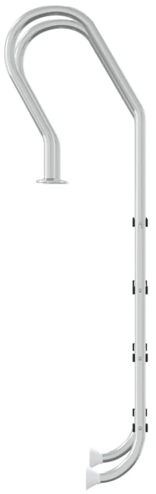 Escada de piscina 54x38x184,5 cm 304 aço inoxidável