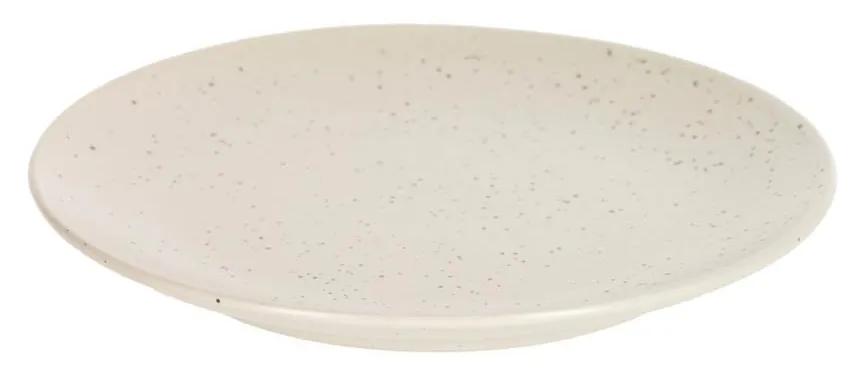 Kave Home - Prato de sobremesa Aratani de cerâmica branco