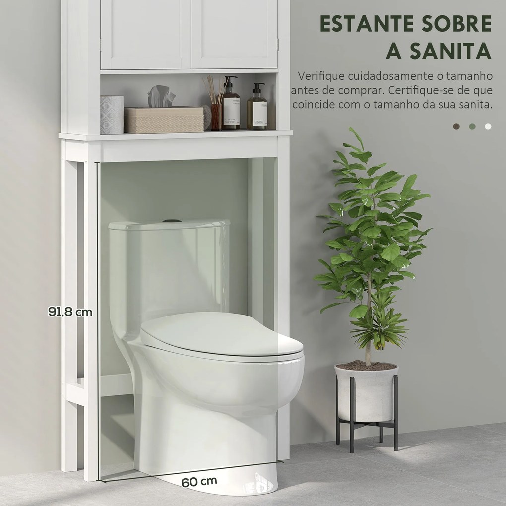 Móvel sobre Sanita Armário para Máquina de Lavar Roupa com 2 Portas Co