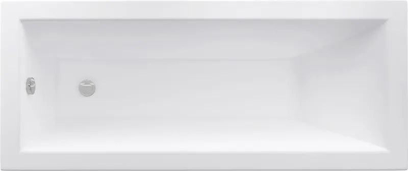 Mexen Cubik banheira retangular 180 x 80 cm com revestimento, branca - 55031808000X