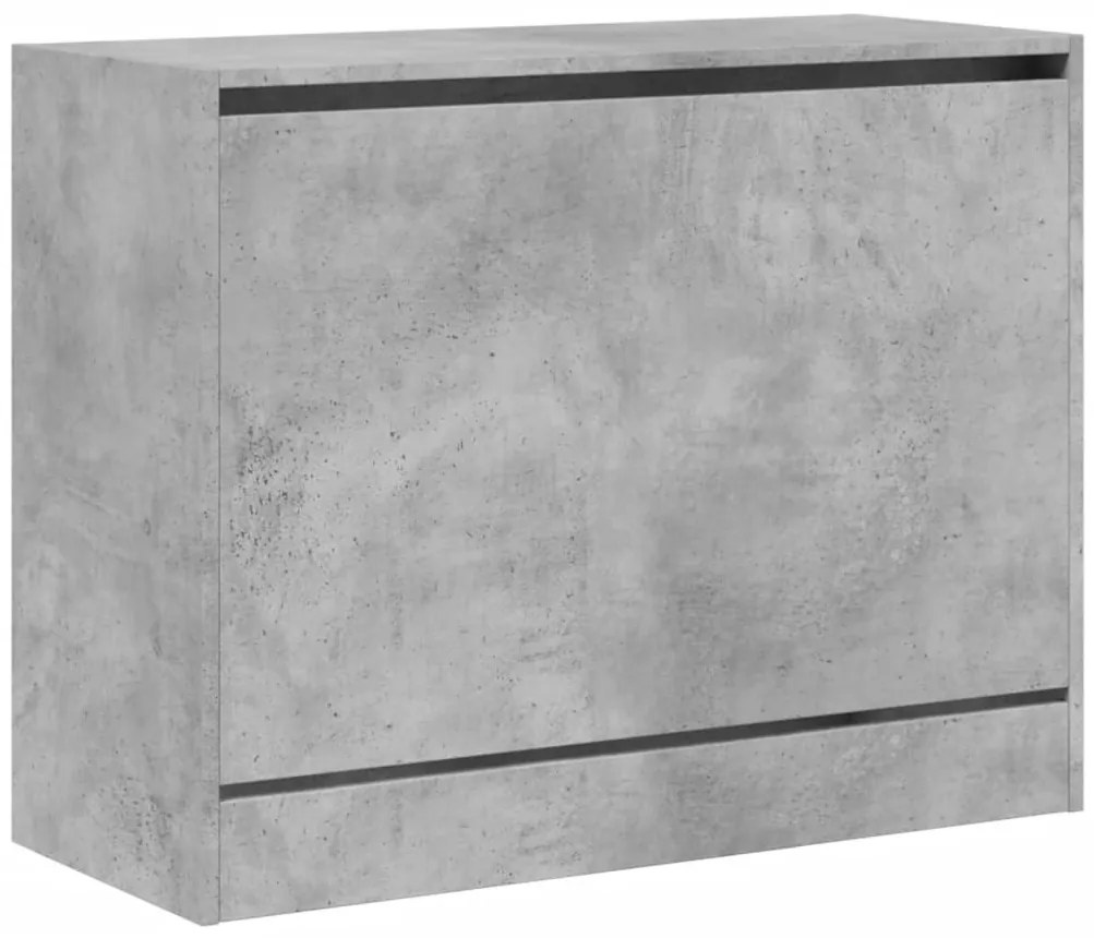 Sapateira 80x34x63 cm derivados de madeira cinzento cimento