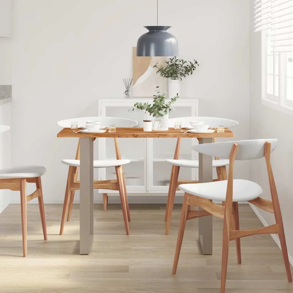 Mesa de jantar 110x50x76 cm madeira de acácia maciça