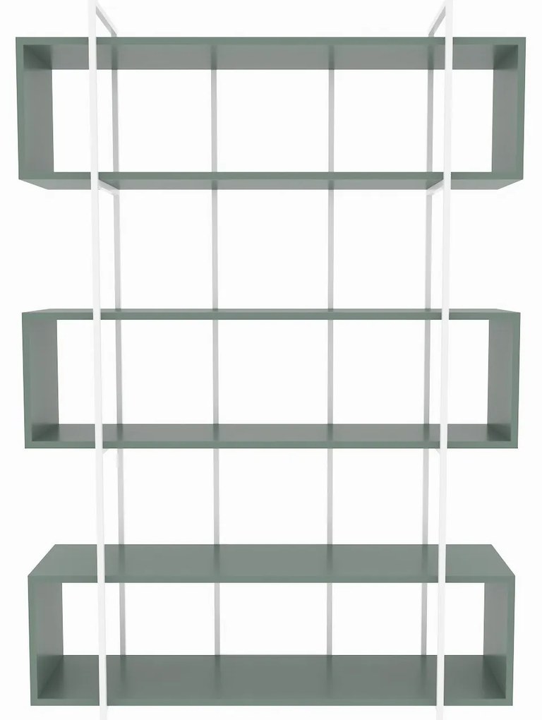 Estante Bruti – Verde e Branco – 120x180x29,6 cm