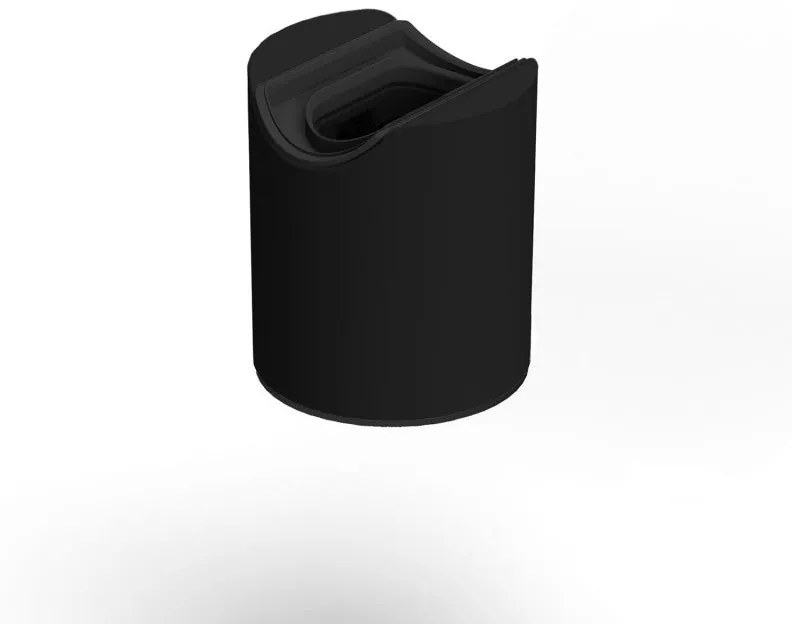 Candeeiro de parede ou teto Esse14 para lâmpada LED linear S14d - Impermeável IP44 - Preto / Não