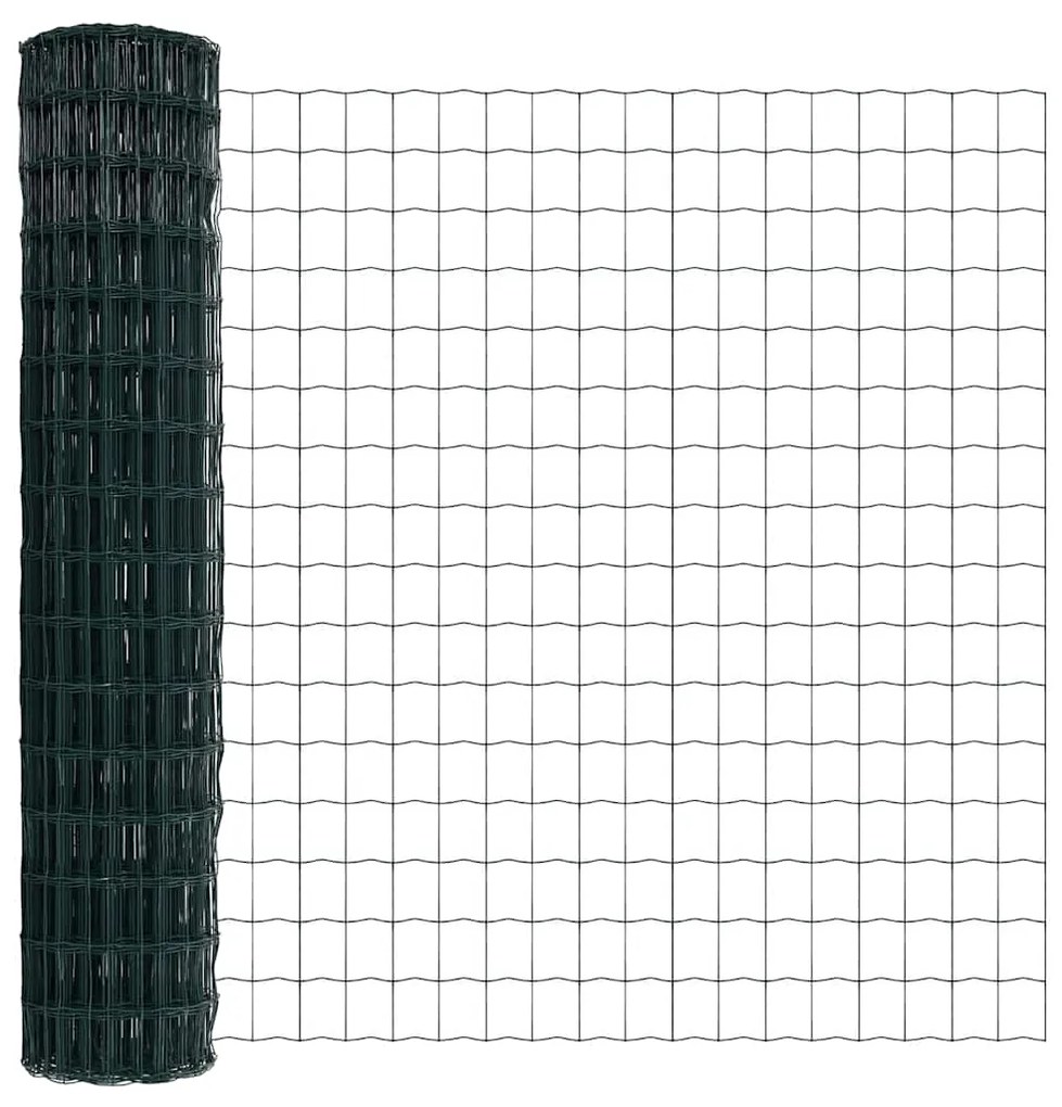 Cerca Euro Verde 1.6x10 m Aço