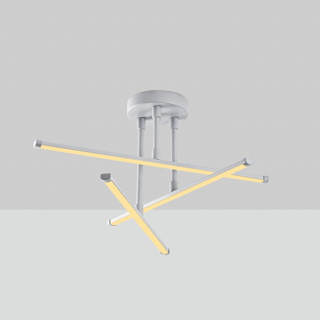 Candeeiro Chandelier Ledflower – Nardo Grey – 51x26x51 cm