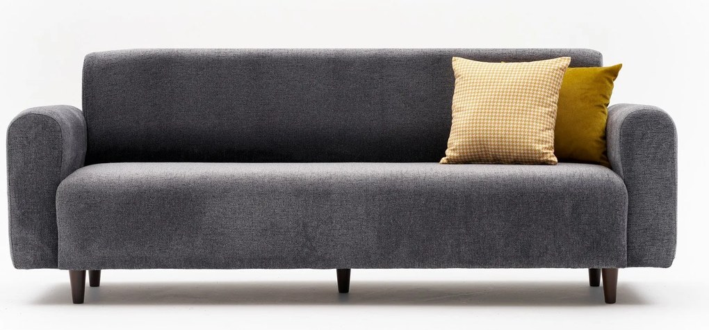 Sofá de 3 Lugares Noya – Cinzento – 220x87x70 cm