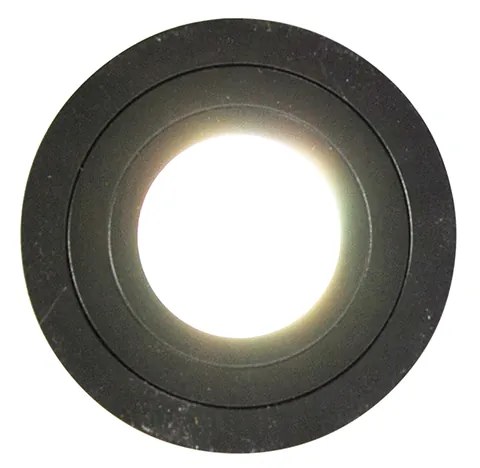 LED Foco de teto moderno preto redondo IP44 com Wi-Fi GU10 - Capa Moderno