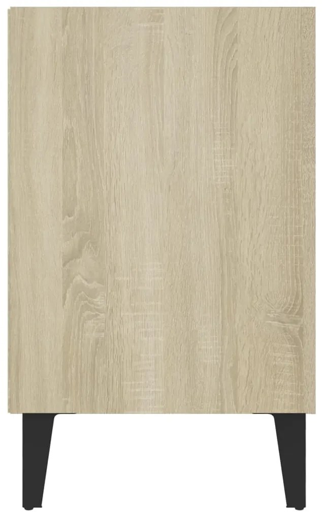 Móvel de TV pernas em metal 103,5x30x50 cm cor carvalho sonoma