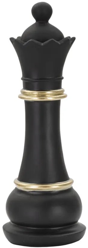 RAINHA PRETA E DOURADA CM Ø 9X25,5