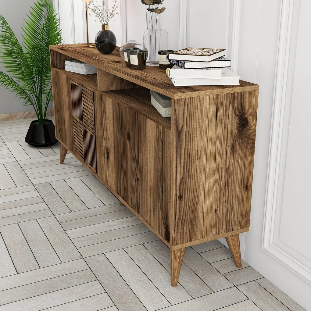Console Milan – Walnut – 160 cm x 78 cm x 35 cm