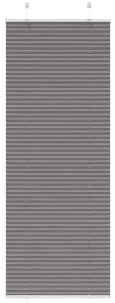 vidaXL Antracite Plissada Cega 75x200 cm Largura Tecido 74,4 cm