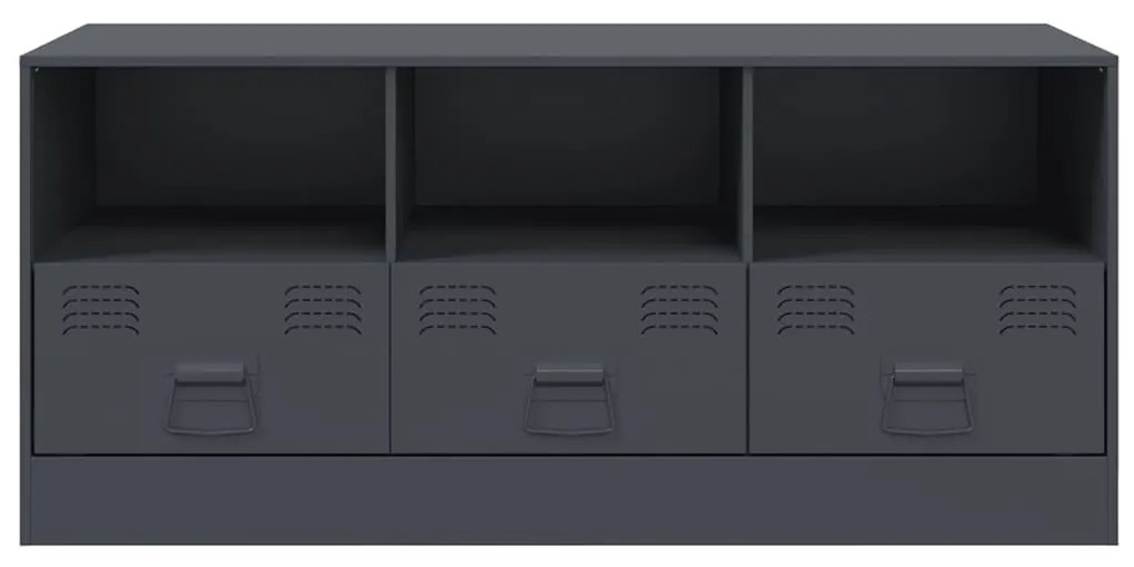 Móvel de TV 99x39x44 cm aço antracite