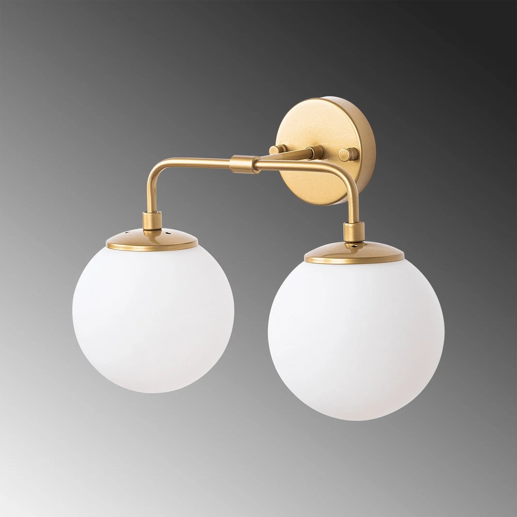 Aplique de Parede Horn – Dourado – 37 x 21 x 27 cm