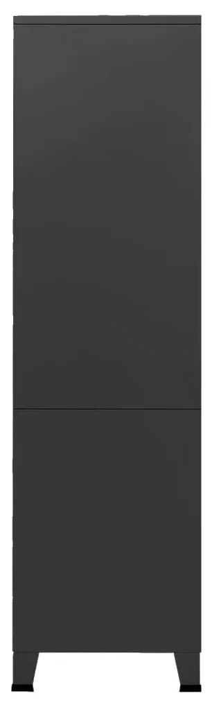 Roupeiro industrial 90x50x180 cm metal preto