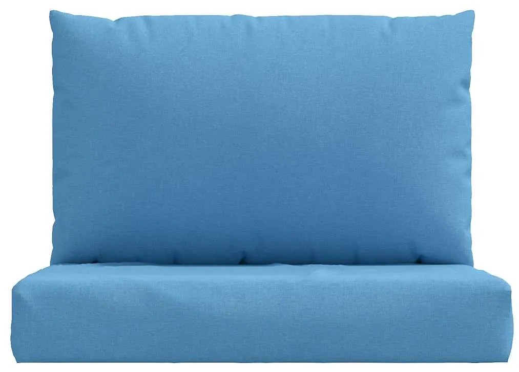 Almofadões de paletes 2 pcs mesclado tecido azul