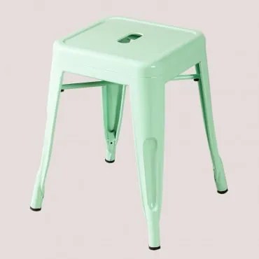 Banqueta Baixa De Aço Lix Verde Hortelã - Sklum