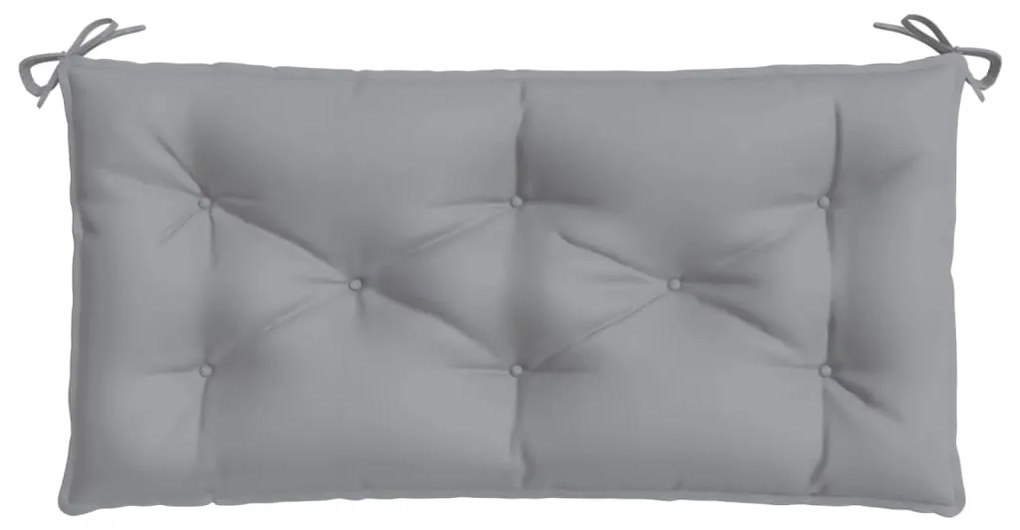 Almofadão p/ banco de jardim 110x50x7cm tecido oxford cinza
