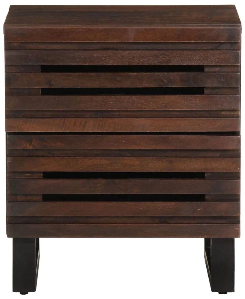 Mesa de cabeceira 40x34x46 cm madeira de mangueira maciça