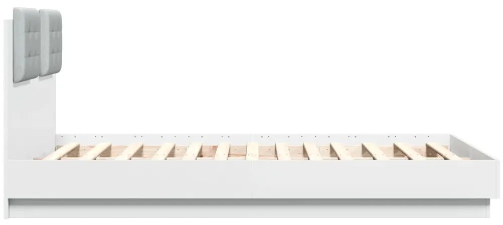 Estrutura cama c/ cabeceira 120x190 cm derivados madeira branco