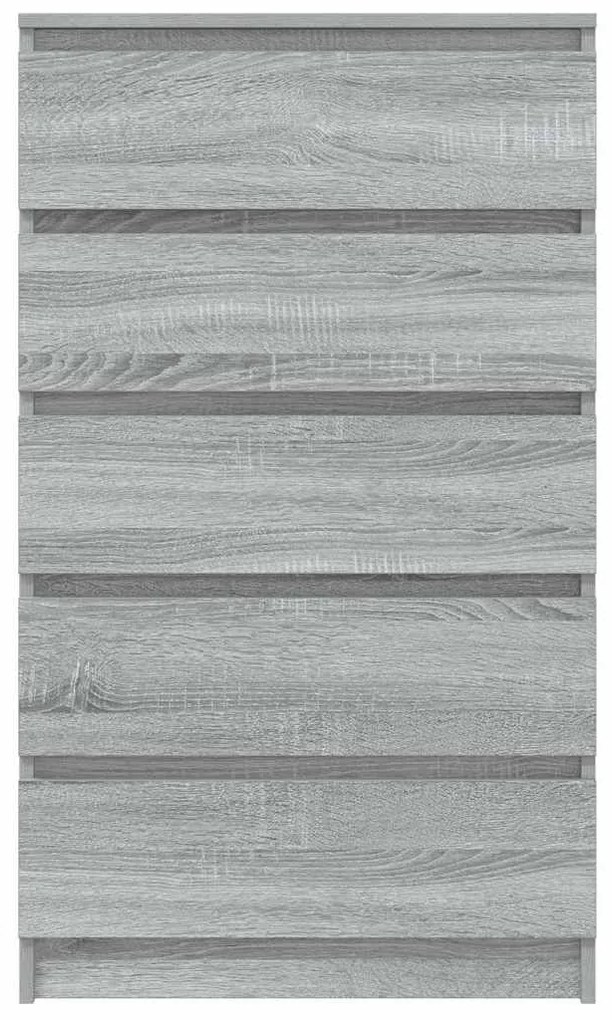 Armário de gavetas 60x36x103 cm deriv. madeira cinzento sonoma