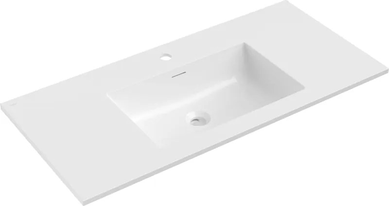 Mexen Otis lavatório embutido na bancada 101 x 46,5 cm, branco brilhante - 25181000