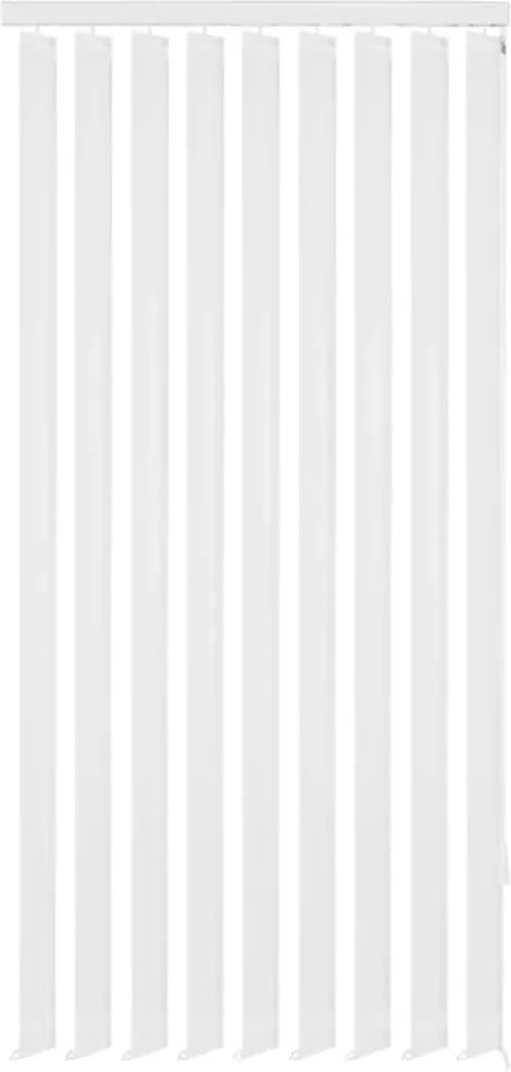 Persianas verticais 195x250 cm tecido branco