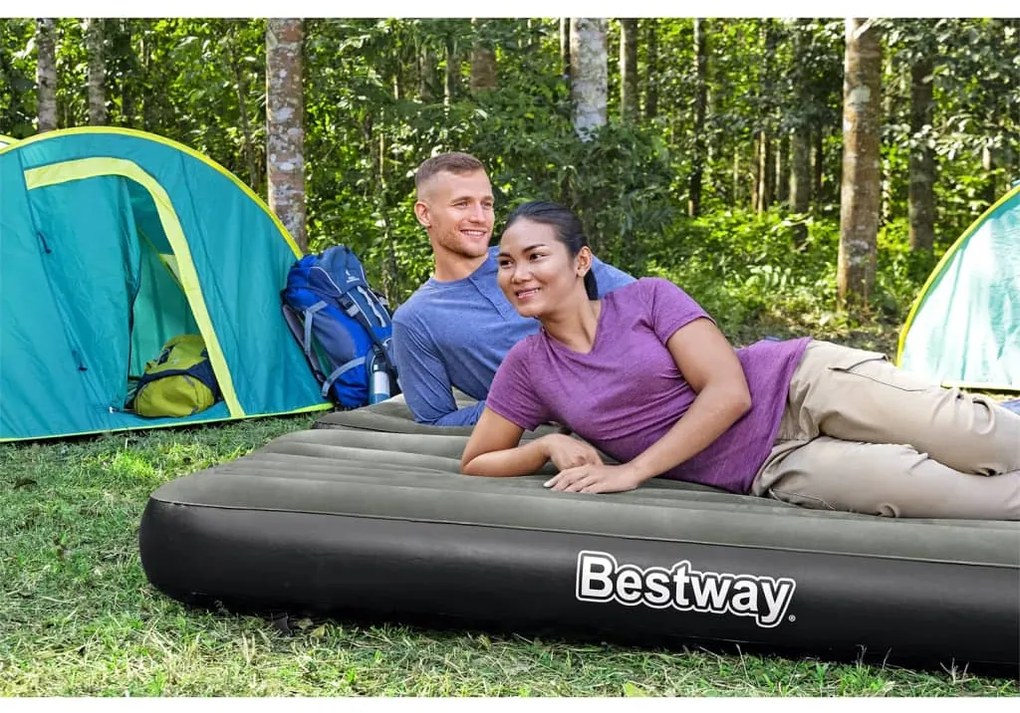 Bestway Colchão insuflável 3 em 1 188x99x25 cm preto e cinzento