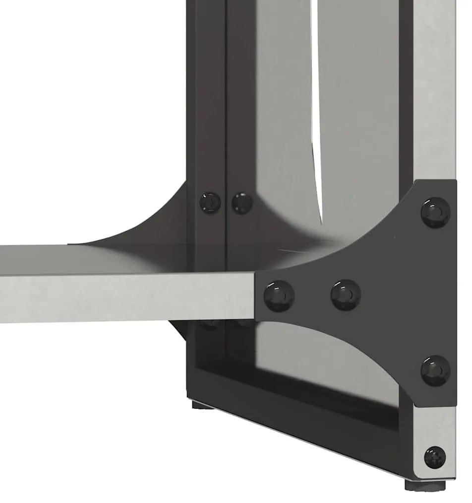 Suporte para lenha 40x30x80 cm aço inoxidável