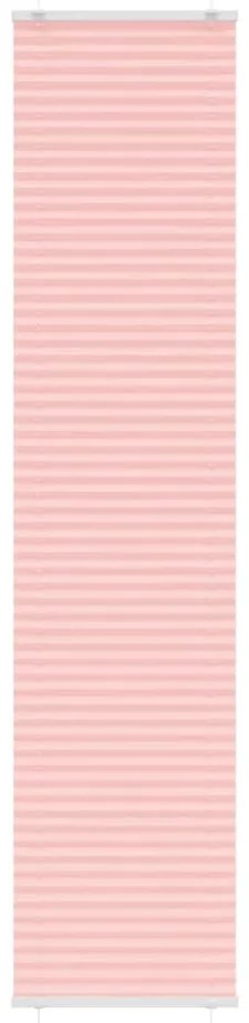 vidaXL Rosa Plissada Cega 50x200 cm Largura Tecido 49,4 cm Poliéster